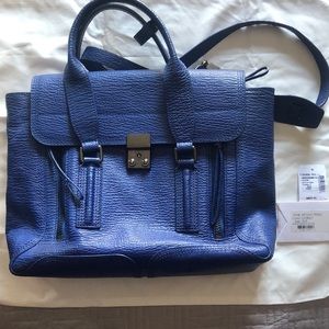 3.1 Phillip Lim Pashli Medium Cobalt Blue Satchel